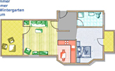 2-Raum Apartment SE06 in der Villa Strandeck